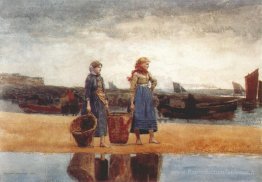 Deux filles sur la plage, Tynemouth