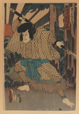 L'acteur de Kabuki Kawaharazaki Gonjuro comme Kagekiyo