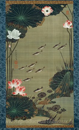 Lotus Pond et poisson