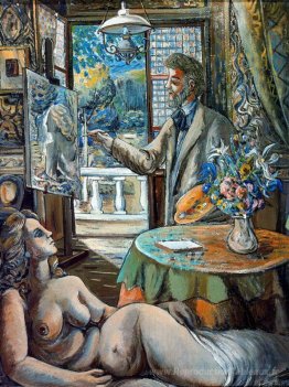 Peintre et modèle inclinable