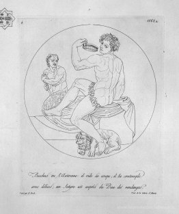 Bacchus dans l'acte de boire