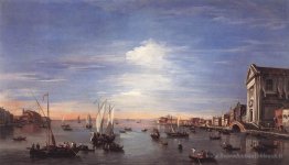 Le canal de Giudecca avec le zattere