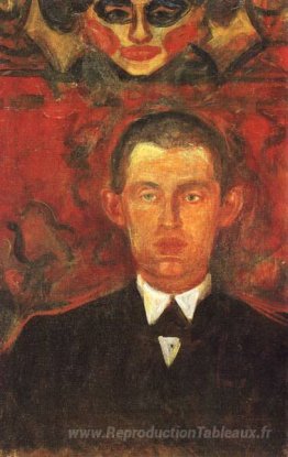 Autoportrait sous le masque de femme