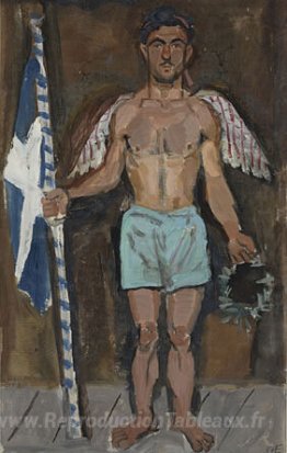 Evgenios spatharis comme un ange à l'apothéose d'Athanasios Diak