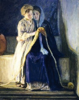 Christ et sa mère étudiant les Écritures