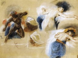 Esquisse pour la mort de Sardanapalus
