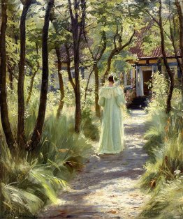 Marie dans le jardin