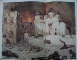 Fuyant des fascistes de Novgorod