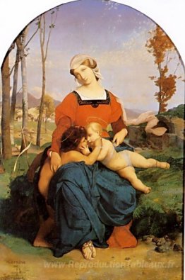 La vierge l'enfant Jésus et saint Jean
