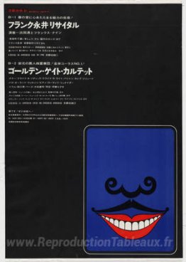 Bouche souriante avec moustache, récital au Kyoto Festival Hall