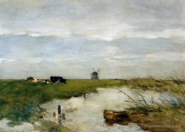 Paysage Polder néerlandais