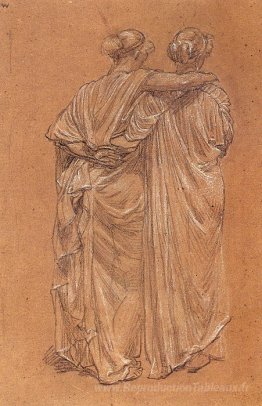 Étude de deux figures féminines