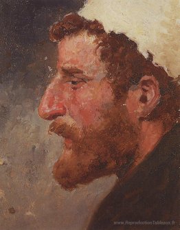 Chef d'un homme à tête rouge