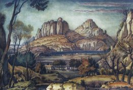 Paysage romantique (paysage de Crimée)
