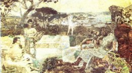 Italie. Scènes de la vie ancienne. (Sketch pour le rideau dans l
