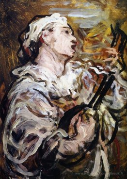 Pierrot avec guitare