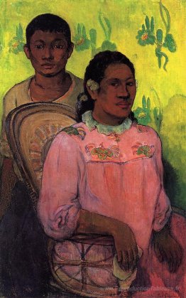 Tahitienne et garçon