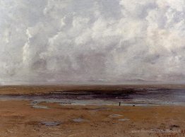 La plage de Trouville à la marée basse