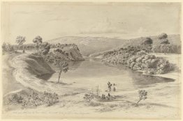 Lac d'eau douce près de la côte entre l'embouchure des Glenelg e