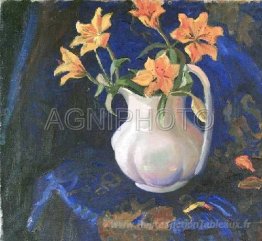 Pichet avec des fleurs