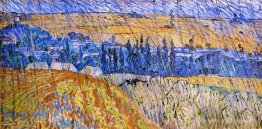 Paysage sous la pluie