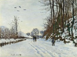 La route vers la ferme de Saint-Simeon en hiver