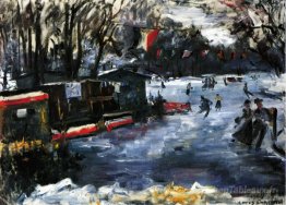Patin à glace dans le tiergarten-berlin