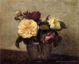 Roses jaunes et rouges