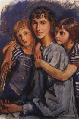 Autoportrait avec les filles