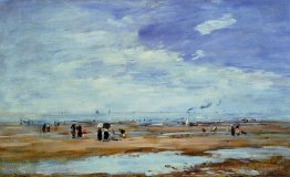 Deauville, la plage, marée basse