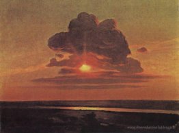 Coucher de soleil rouge