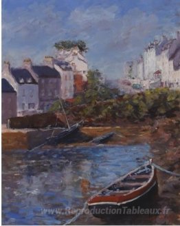 Marée basse, pierre ronde