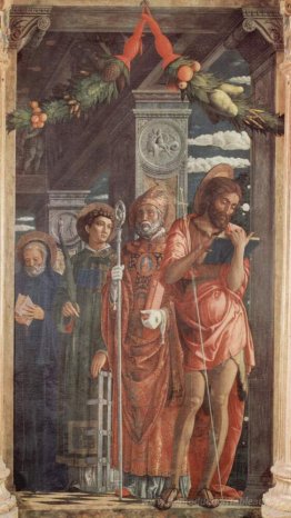 Tout-terrain de San Zeno à Vérone, panel droit de Saint-Benoît,