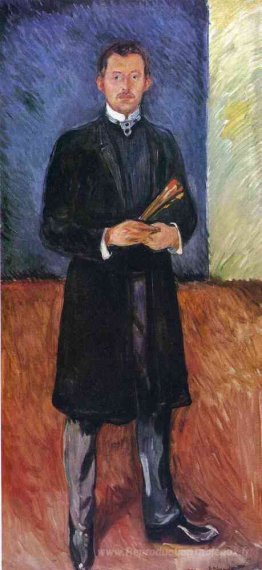 Autoportrait avec des pinceaux