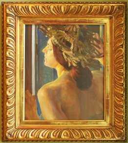 Étude d'une femme par la fenêtre