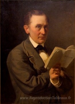 Friedrich Reinhold Kreutzwald lisant le Kalevipoeg dans le manus