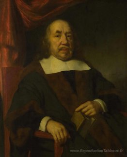 Portrait d'un homme âgé dans une robe noire