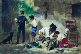 Toilettage pour chiens dans les portraits d'enfants,