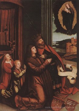 St. Ladislas présente Wladislav II et ses fils à la Vierge