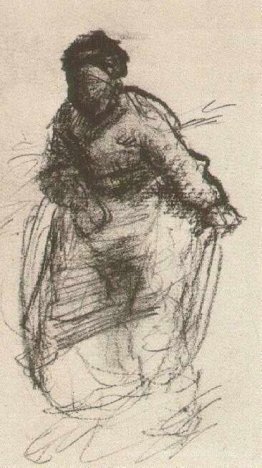 Femme paysanne, marche