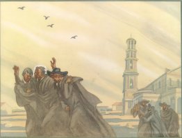 La vie de Saint Ignace Loyola. Planche 9. Après leurs vœux solen