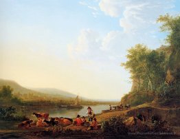 Paysage rivière montagneux