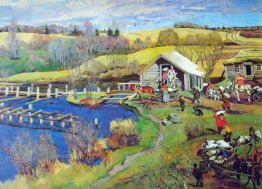 Le moulin. Octobre. Ligachevo