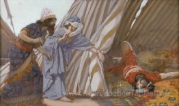 Jael montre à Barak, sisera allongé mort
