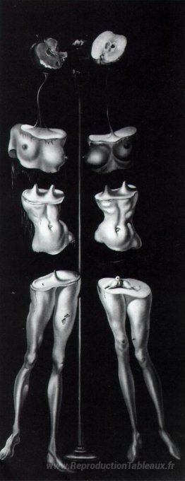 Untitled - Set Design (figures coupées en trois)