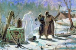 Mélange de neige. Esquisser