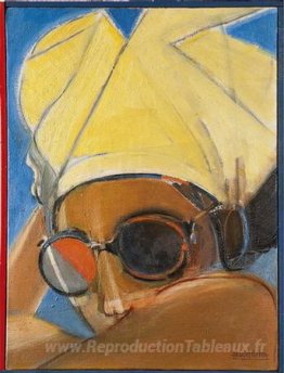 Fille en lunettes de soleil