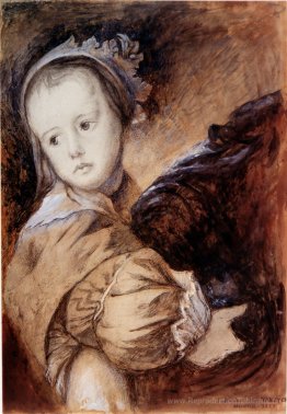 Copie d'une fille du portrait de Van Dyck de la femme de Colyn d