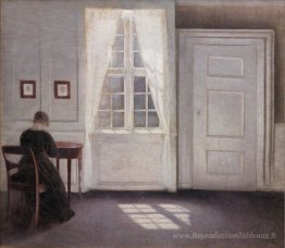 Intérieur de Strandgade avec la lumière du soleil sur le sol