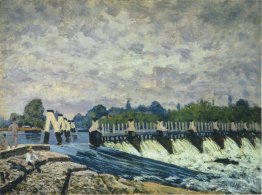 Molesey Weir à Hampton Court Morning